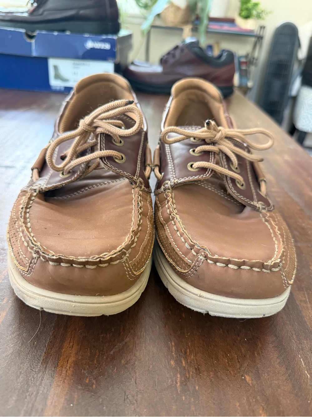 Thom McAn Ultra Flex Brown Slip-on Shoes - 11M - Picture 2 of 11